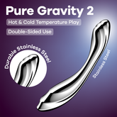 Satisfyer Pure Gravity 2 High Quality Metal Dildo Steel Sex Toys